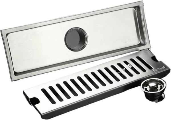 Bathroom Trap Drain Linear Shower Floor Drain 10x30cm