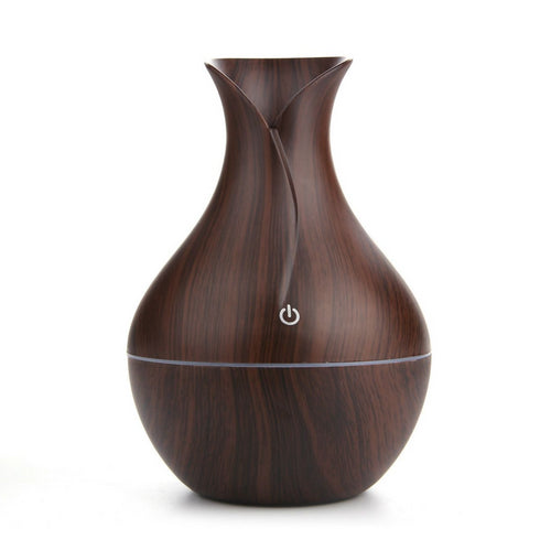 Ultrasonic Aroma Humidifier with Colour Changing LED - Brown