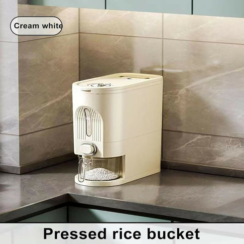 10KG Large Cereal Storage Container Pantry Dry Food Box with Measuring Cup