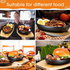 24cm - Cast Iron Skillet with Wooden Base Mini Cast Iron Plates