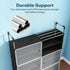 Upgraded Shoe Rack for Home Plastic, Portable Shoe Rack with Dustproof Door