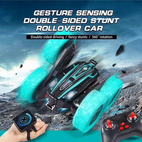 2.4Ghz Sensing Double Side 360 Degree Roller Wheel Dual Rc Stunt Car Toy