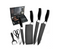6-Piece Black Professional Kitchen Knife Set