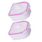 UV Gel Nail Polish Soak Off Bowl - pack of 2 - purple
