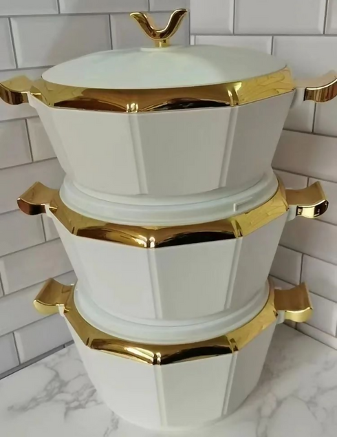 Insulation Fancy Food Warmer 3-Piece Set