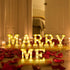 LED Letter Lights - MARRY ME