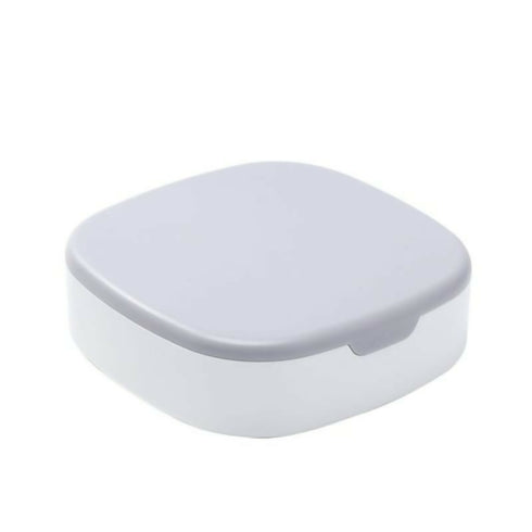 Portable Travel Multiple Compartments Jewellery Storage Box with Mirror - Grey