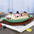 Oval Serving Bowls for Banana Split, Candy, Snack - Set of 2 -green