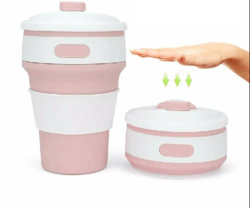 Collapsible Leak Proof Travel Silicone Coffee Cup