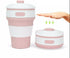 Collapsible Leak Proof Travel Silicone Coffee Cup