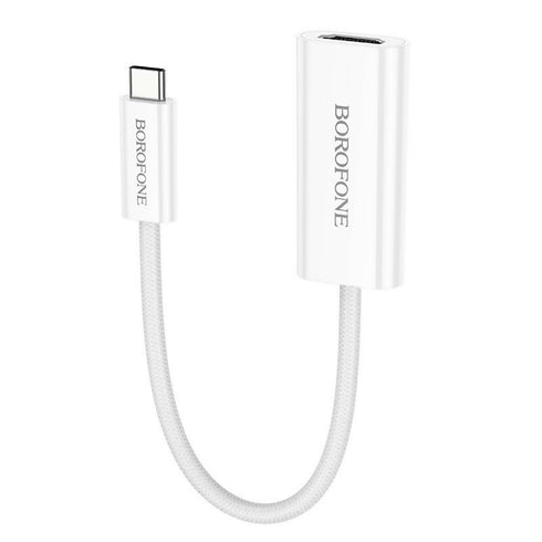 Adapter Borofone DH11 Type-C to HDTV female, 15 cm, White