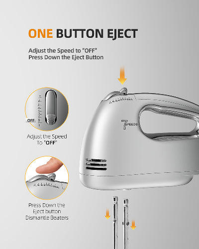 Electric Hand Mixer With Whisk