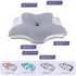 Contoured Memory Foam Pillow for Neck and Shoulder Pain Relief Pillow - Grey