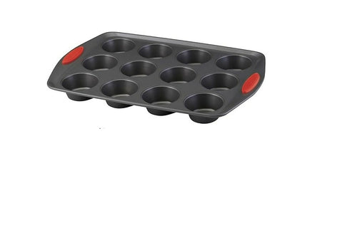 Multi-Functional Carbon Nonstick Baking Tray With Red Silicone Handles
