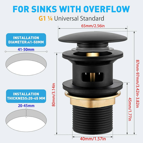 Bathroom Sink Waste Slotted