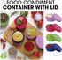 Set Of 8 Colorful Condiment Bowls with Lid