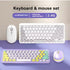 Retro 2.4GHz Wireless Keyboard and Mouse Combo Set.