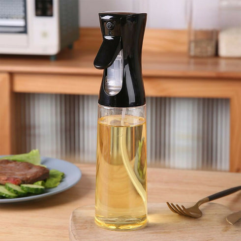 Air Fryer Oil Sprayer Kitchen Oil-Control Mist Spray Bottle - Black