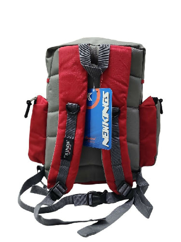 New Kings School Backpack - grey/red