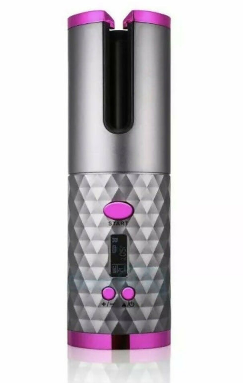 Wireless USB Auto Curler-purple