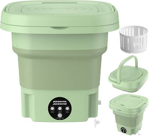 6L Foldable Washing Machine - Green