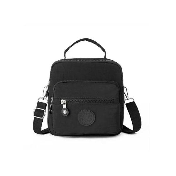 3-in-1 Multi-Pocket Backpack & Crossbody Bag - Black