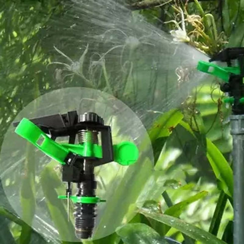 Impact Sprinkler Head Adjustable 0-360 Degree 34Ft-60Ft Spray Distance - 1/2