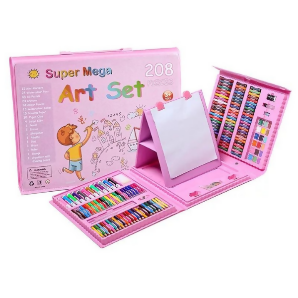 208 Piece Art Set- Pink