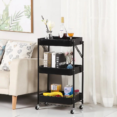 Modern Vegetable Portable Storage Holder Foldable Fruit Display Rack