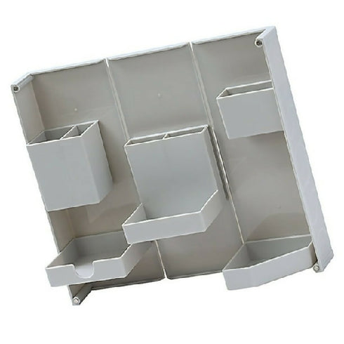 Multi Compartment Plastic Foldable Makeup Storage Box