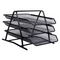 3-Tiers Wire Mesh File Holder Desk Organizer - Black