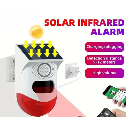 Outdoor Motion Detector Solar Alarm