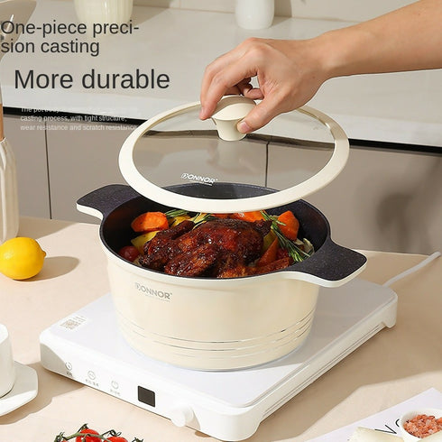 Modern Nobel Nonstick Cookware Set Glass Lid