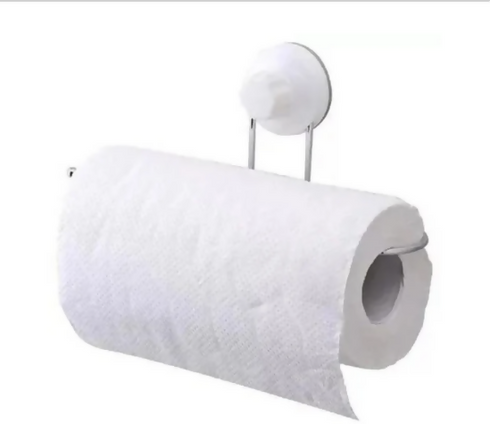 Paper roll holder magic suction cup