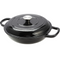 30CM Cast Iron Shallow Casserole black