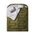 Outdoor Cotton Flannel Double Sleeping Bag for Camping Backpacking Hiking Cold Weather Polyester Fabric