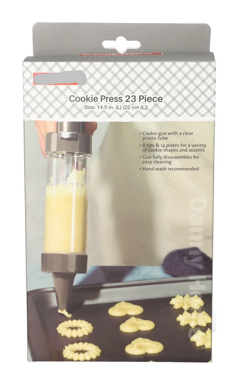 Cookie Press Gun Kit - Cake Making Decorating Set with Tip Nozzles (23PCS)