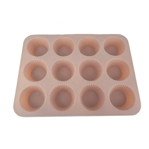Silicone Cupcake Muffin Tray With 12 Detachable Cups