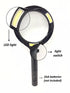 COB LED Lighted Handheld Magnifier with 3 LED Lights