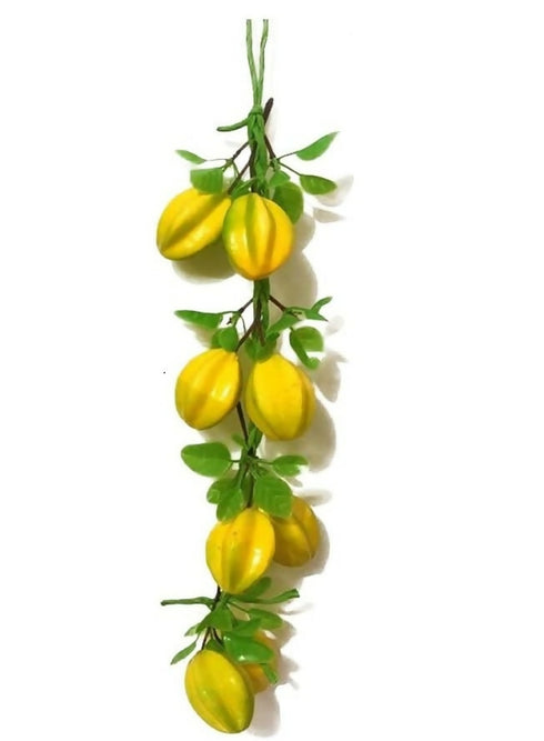 Carambola Garland Realistic Fake Fruit Hanging