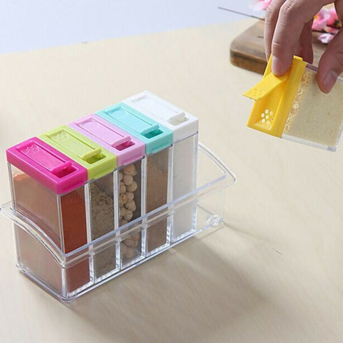 Plastic Spice Seasoning Shaker Container Set
