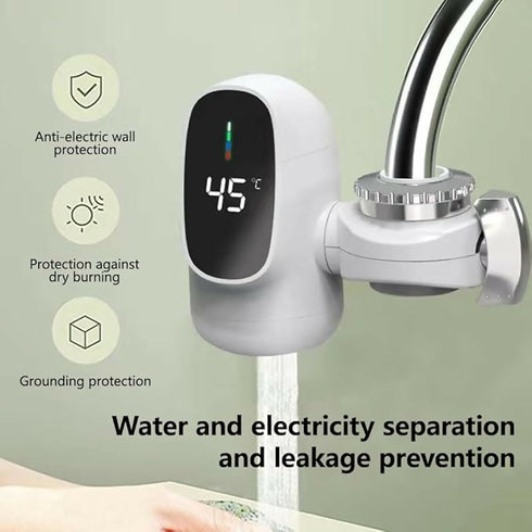 Instant electric heating water faucet