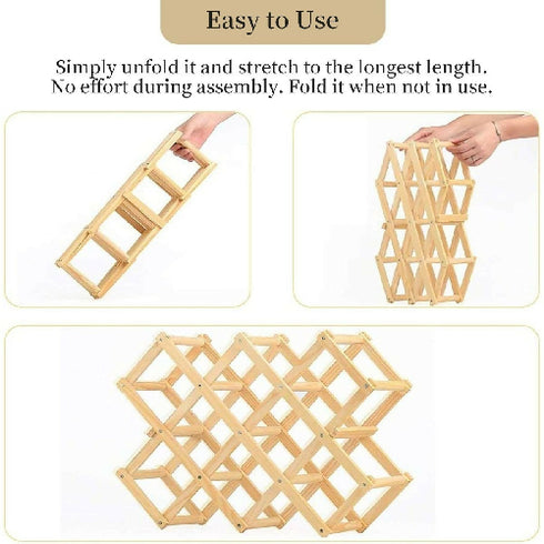 Stackable Wine Bottle Holder for Home