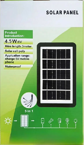 Outdoor Solar Panel LED Light Source Charging Mobile Phone Solar Photovoltaic Power Generation