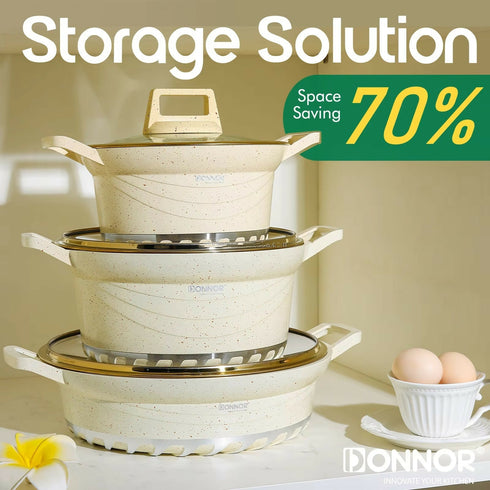 Marble Stone Die Cast Aluminum Non-Stick 10 Piece Cookware Set