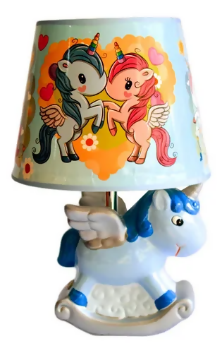 Unicorn baby room table lamp
