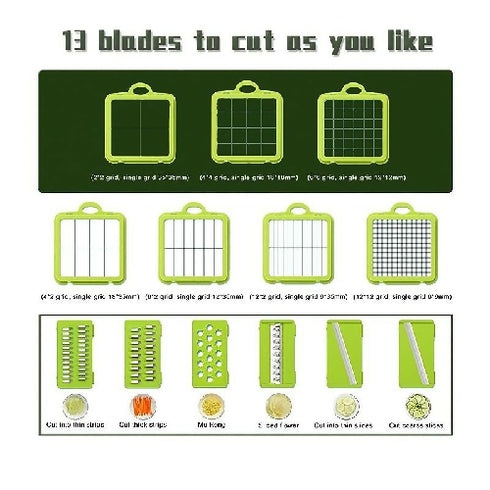 22-Piece Kitchen Multifunctional Vegetable Cutter