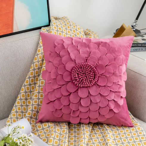 Petal Velvet Decorative Cushion Cover High Quality Custom Pillow