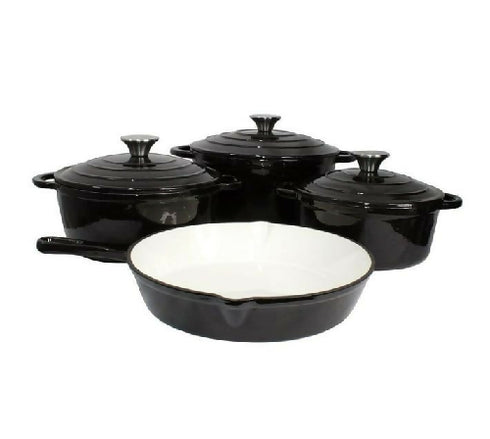 New Design 7 Piece Cast Iron Enamel Pots