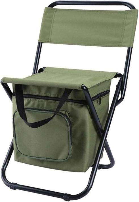 Fishing Chair with Cooler Bag Fishing Stool Foldable Camping Chair